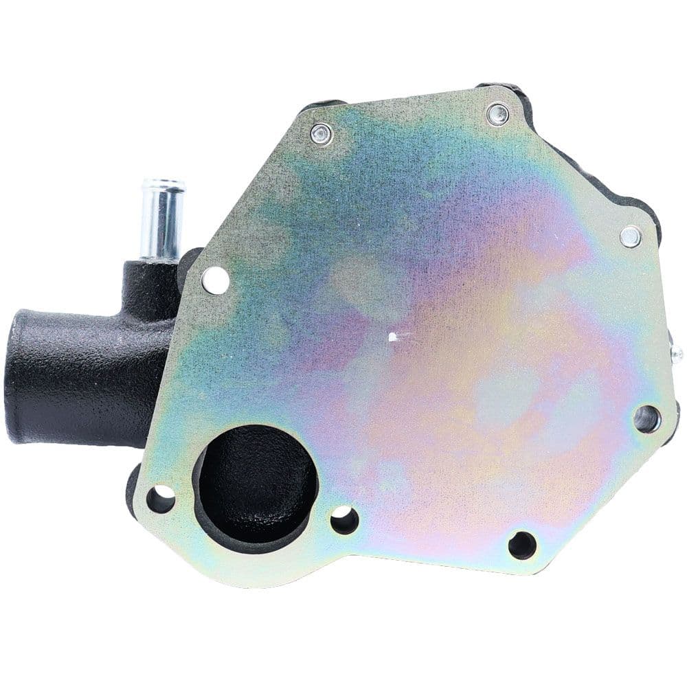 Vista do lado da polia da bomba d'água