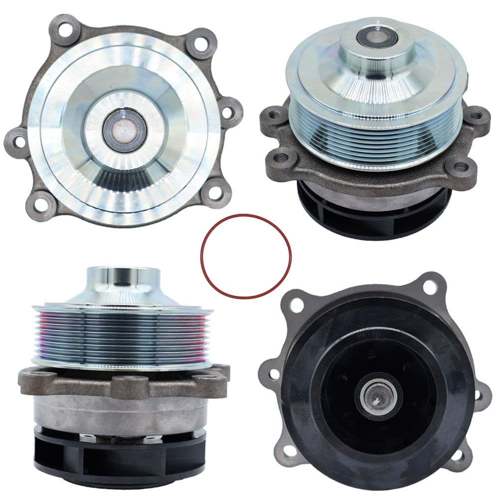 Vue avant de Pompe à eau pour Iveco OEM 504361543